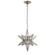 Moravian Star One Light Lantern in Burnished Silver Leaf (268|CHC5211BSLAM)