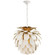 Cynara One Light Chandelier in Plaster White (268|CHC5165WHTG)