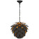 Cynara One Light Chandelier in Matte Black and Gild (268|CHC5163MBKG)