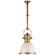 Country Industrial One Light Pendant in Antique-Burnished Brass (268|CHC5133ABWG)