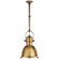 Country Industrial One Light Pendant in Antique-Burnished Brass (268|CHC5133ABAB)