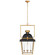 Coventry Four Light Lantern in Matte Black and Antique-Burnished Brass (268|CHC5109BLKABCG)