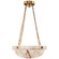 Fluted Band Two Light Chandelier in Alabaster (268|CHC2149ALB)