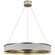 Connery LED Chandelier in Matte White and Antique-Burnished Brass (268|CHC1615WHTAB)