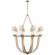 Lancaster Eight Light Chandelier in Gilded Iron (268|CHC1577GINP)