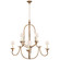 Flemish Eight Light Chandelier in Gilded Iron (268|CHC1494GIL)