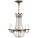 Paris Flea Market Six Light Chandelier in Sheffield Silver (268|CHC1407SHSSG)