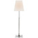 Reagan One Light Buffet Lamp in Polished Nickel and Crystal (268|CHA8989PNCGL)