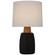 Aida LED Table Lamp in Porous Black and Natural Oak (268|BBL3611PRBL)