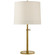 Simple One Light Table Lamp in Soft Brass (268|BBL3023SBS2)