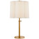 Simple Scallop One Light Table Lamp in Soft Brass (268|BBL3023SBS)