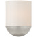 Crescent LED Wall Sconce in Burnished Silver Leaf (268|BBL2155BSLWG)