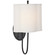 Simple Scallop One Light Wall Sconce in Bronze (268|BBL2017BZL)