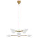 Graphic Eight Light Chandelier in Hand-Rubbed Antique Brass (268|ARN5501HABWHT)