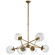 Turenne Six Light Chandelier in Hand-Rubbed Antique Brass (268|ARN5262HABCG)