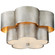 Arabelle Three Light Flush Mount in Burnished Silver Leaf (268|ARN4306BSLFG)