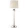 Beaumont One Light Buffet Lamp in Burnished Silver Leaf (268|ARN3301BSLL)