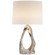 Cannes Table One Light Table Lamp in Burnished Silver Leaf (268|ARN3100BSLL)