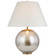 Morton LED Table Lamp in Burnished Silver Leaf (268|ARN3001BSLL)