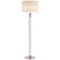 Riga Two Light Floor Lamp in Polished Nickel with Clear Glass (268|ARN1005PNCGL)