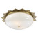 Rachel Two Light Flush Mount in Natural Brass (268|AH4030NBWG)