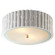 Frank Three Light Flush Mount in Plaster White (268|AH4005WHTFG)