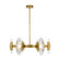 Wythe LED Chandelier in Plated Brass (182|700WYT6MBRLED927)