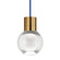 Mina LED Pendant in Aged Brass (182|700TDMINAP1CURLED930)