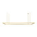 Stagger LED Linear Suspension in Natural Brass (182|700LSSTG84NBLED927)