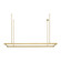 Stagger LED Linear Suspension in Natural Brass (182|700LSSTG50NBLED927)