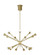 Lody LED Chandelier in Aged Brass (182|700LDY18RLED930)