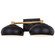 Belmont Two Light Vanity in Matte Black/Satin Brass (63|W0383)