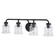Toledo Four Light Vanity in Matte Black (63|W0351)