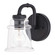 Toledo One Light Vanity in Matte Black (63|W0348)