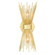 Nikko Two Light Wall Sconce in Gold (63|W0337)