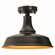 Dorado One Light Outdoor Semi Flush Mount in Dark Bronze/Light Gold (63|T0570)