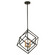 Rad Four Light Pendant in Black and Natural Brass (63|P0372)