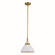 Dayna One Light Pendant in Satin Brass/Glossy White w/Matte White (63|P0369)