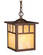 Mission One Light Outdoor Pendant in Burnished Bronze (63|OD37276BBZ)