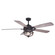 Barnes 54''Ceiling Fan in Matte Black/Rustic Oak (63|F0055)