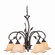 Vine Five Light Chandelier in Oil Shale (63|CH38805OL)