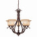 Monrovia Five Light Chandelier in Royal Bronze (63|CH35405RBZB)