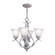 Monrovia Four Light Mini Chandelier or Semi Flush in Brushed Nickel (63|CH35404BN)
