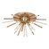 Aria Four Light Flush Mount in Natural Brass (63|C0250)