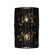 Estela Two Light Wall Sconce in Matte Black/French Gold (137|380W02MBFG)