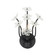 Wildflower One Light Wall Sconce in Matte Black (137|378W01MB)
