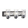 Hammer Time Three Light Bath in Carbon/Polished Stainless (137|371B03CBPS)