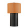 Secret Agent One Light Table Lamp in Black/Camel Leather (137|368T01BLC)