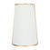 Coco Two Light Wall Sconce in Matte White/French Gold (137|364W02MWFG)