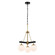 Allie Three Light Chandelier in Black/Satin Brass (137|352C03BLSB)